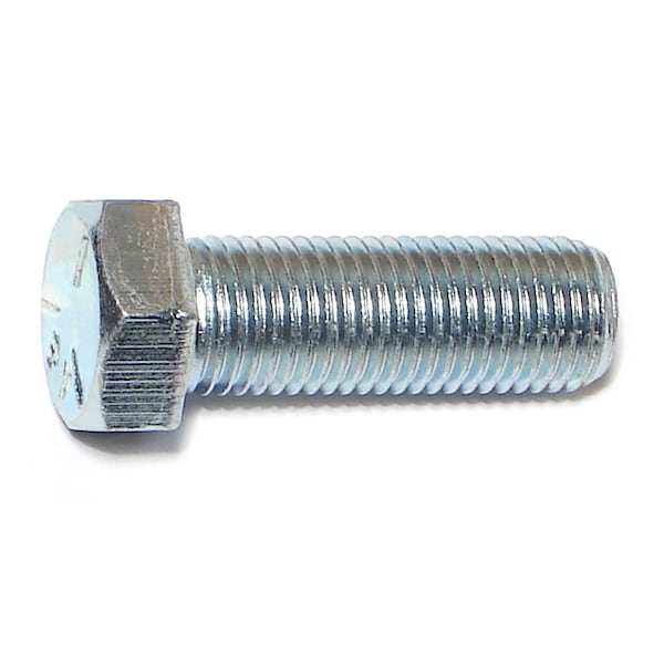 Midwest Fastener Grade 5, 7/16"-20 Hex Head Cap Screw, Zinc Plated Steel, 1-1/4 in L, 8 PK 60083 - main